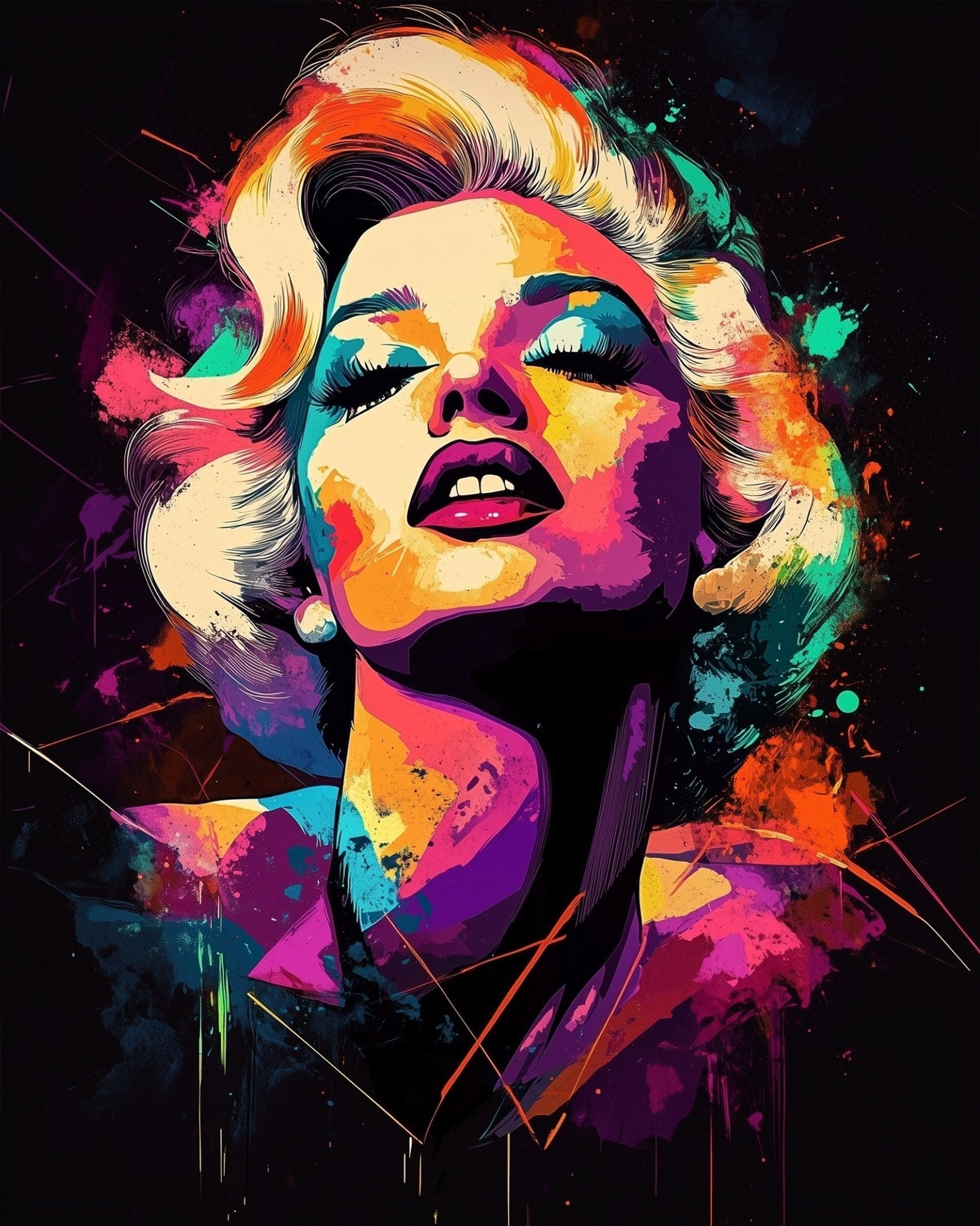 Marilyn Monroe Portrait - Painting - BestPaintByNumbers - Paint by Numbers Custom Kit