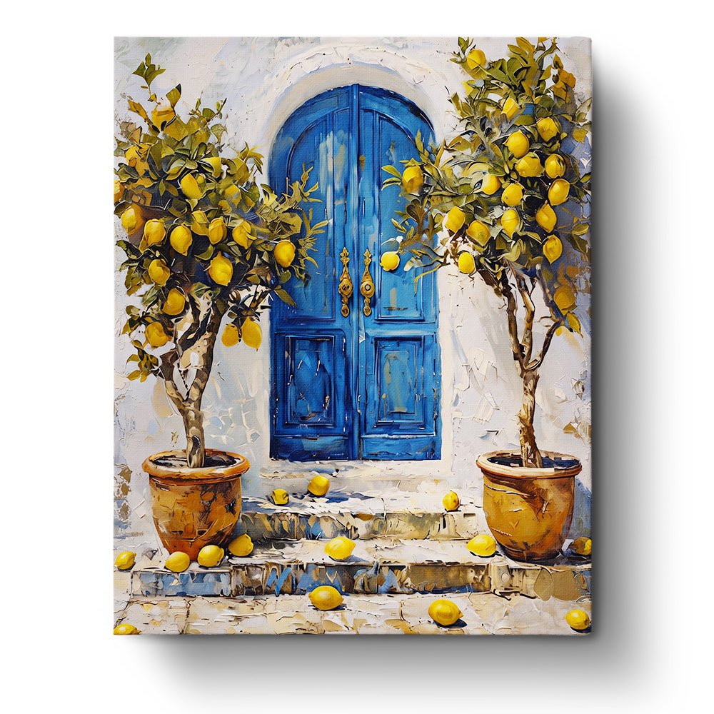 Mediterranean Lemon Grove - Places - BestPaintByNumbers - Paint by Numbers Custom Kit