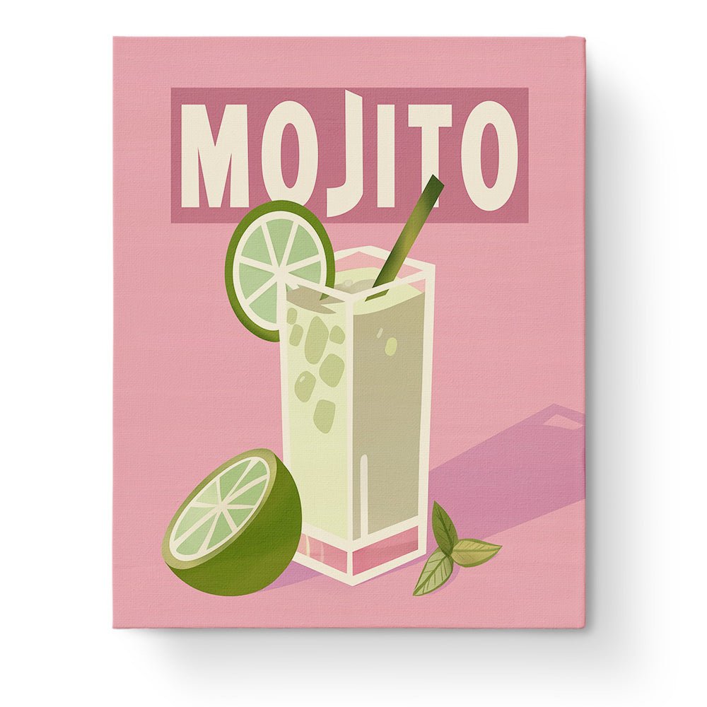 Mojito Still Life - Minimalistic - BestPaintByNumbers - Paint by Numbers Custom Kit