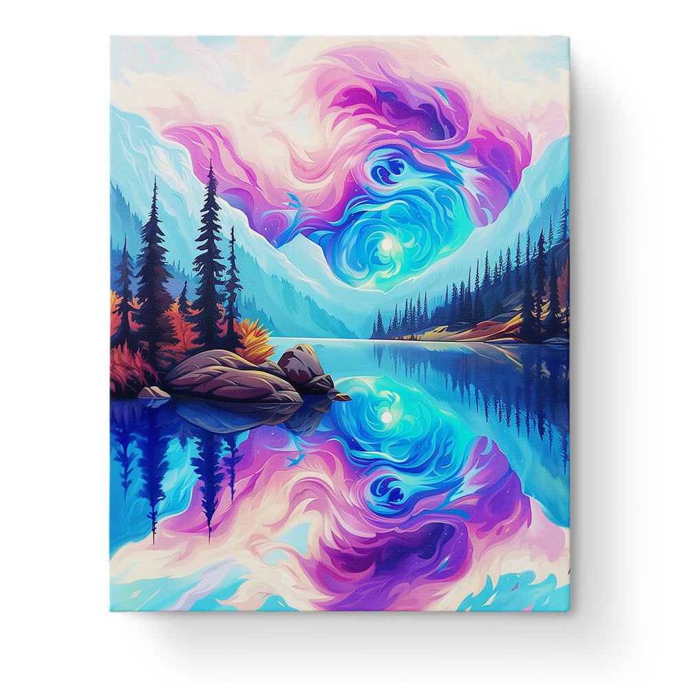 Mystical Landscape - Meditation - BestPaintByNumbers - Paint by Numbers Custom Kit