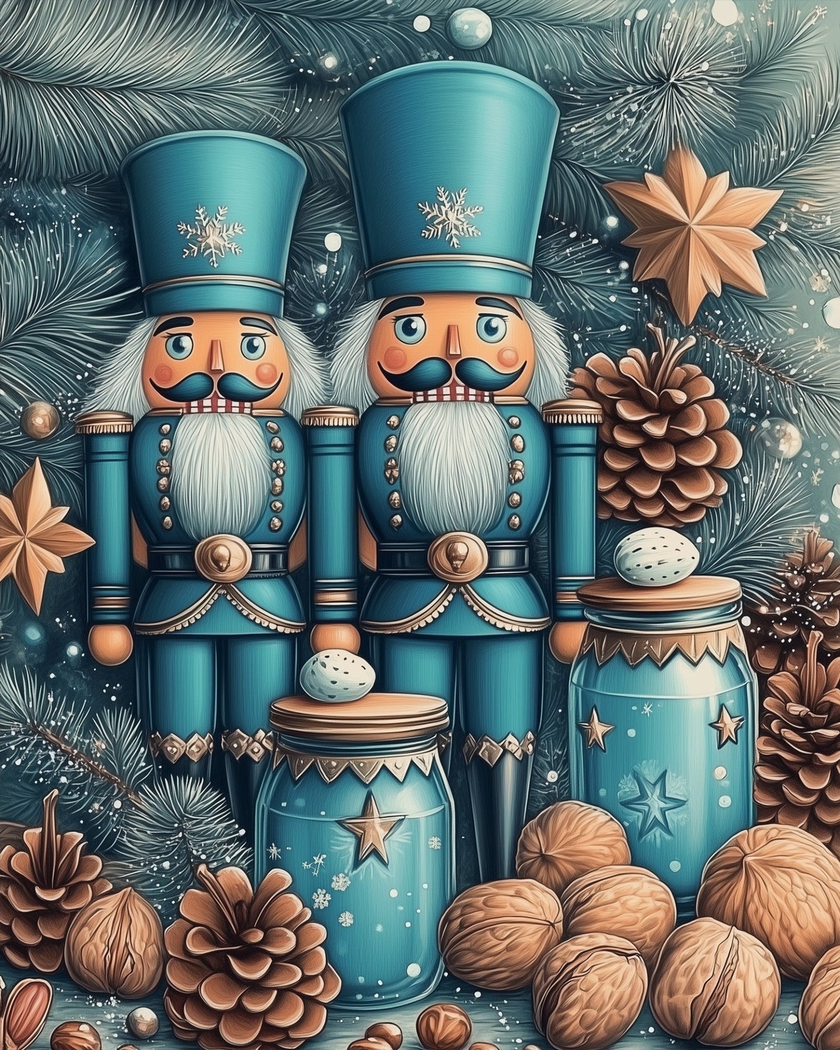 Nutcracker Magic - Christmas - BestPaintByNumbers - Paint by Numbers Custom Kit