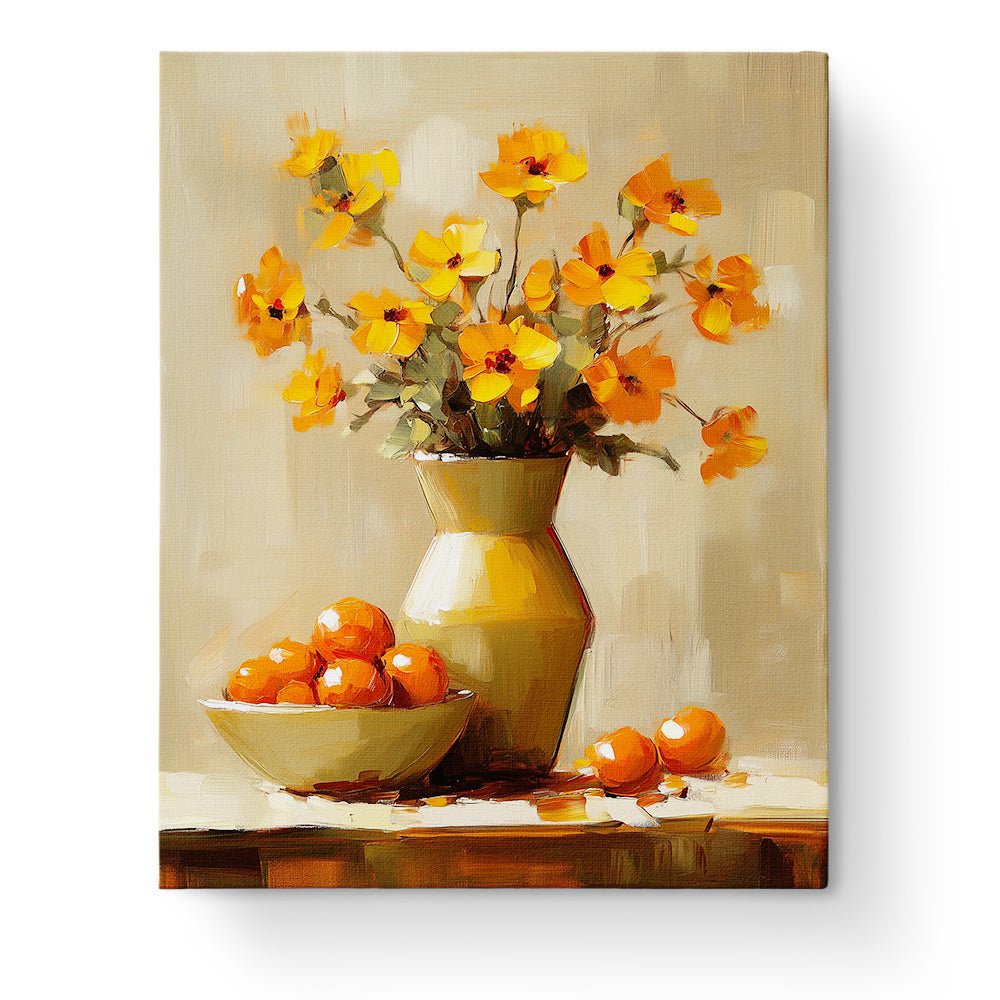 Orange Blossoms and Fruit - Still Life - BestPaintByNumbers - Paint by Numbers Custom Kit