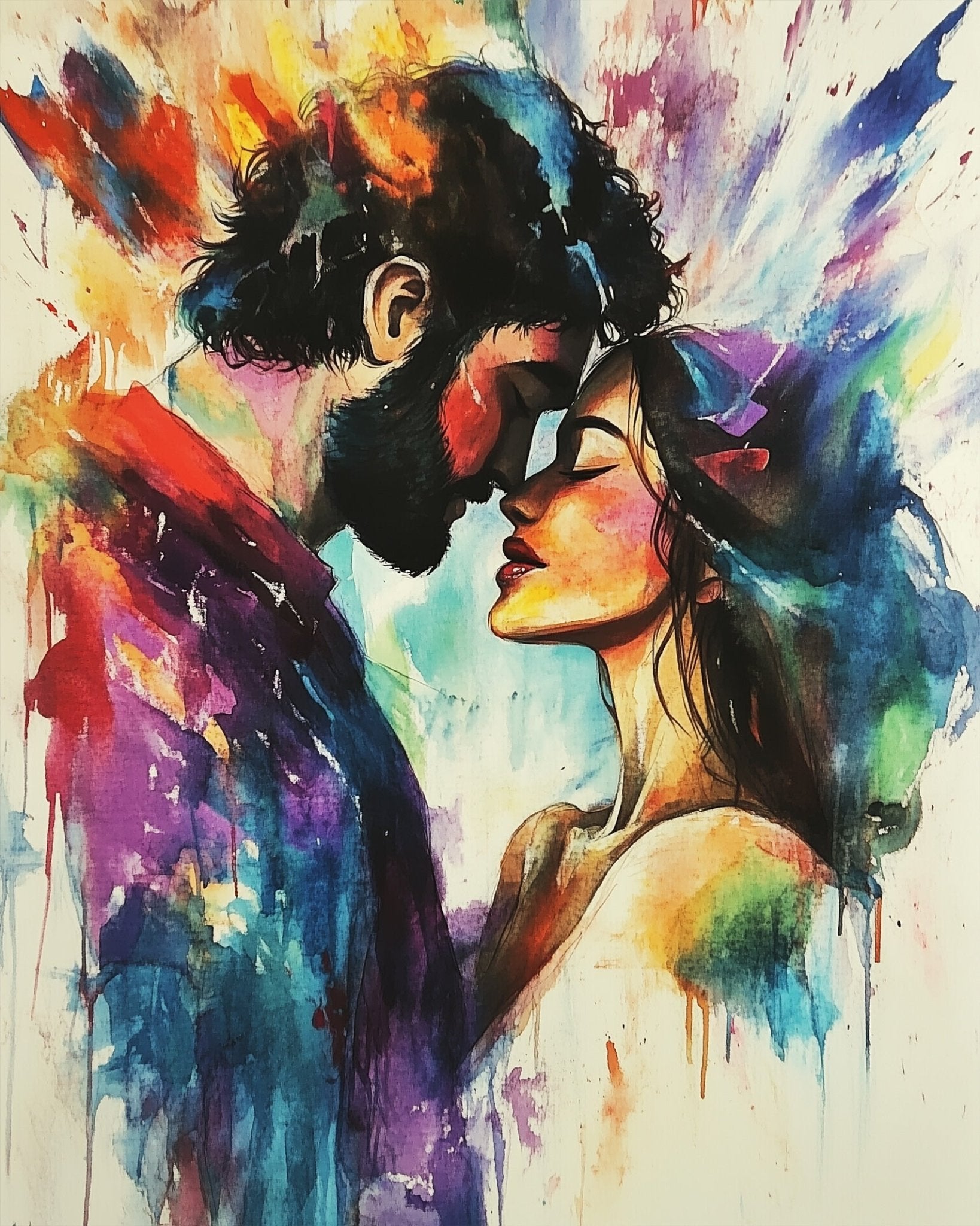 Passionate Connection - Romance - BestPaintByNumbers - Paint by Numbers Custom Kit