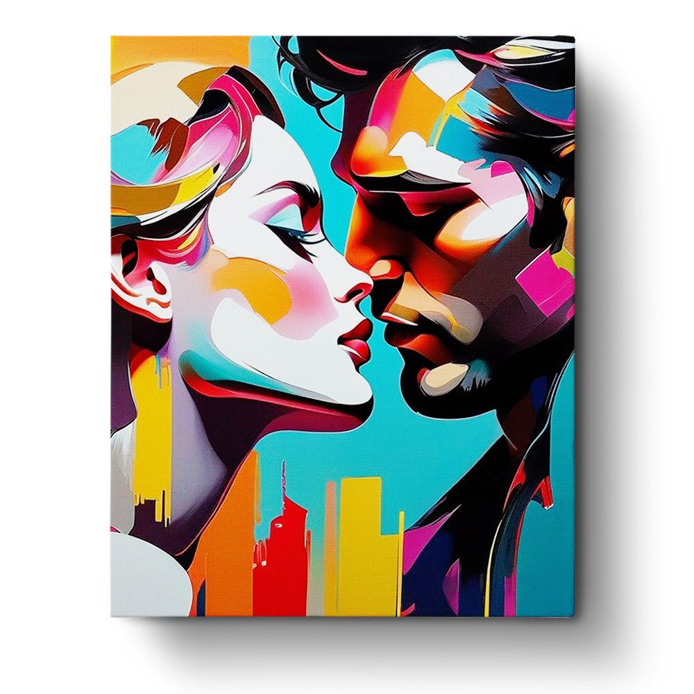 Passionate Embrace - Romance - BestPaintByNumbers - Paint by Numbers Custom Kit