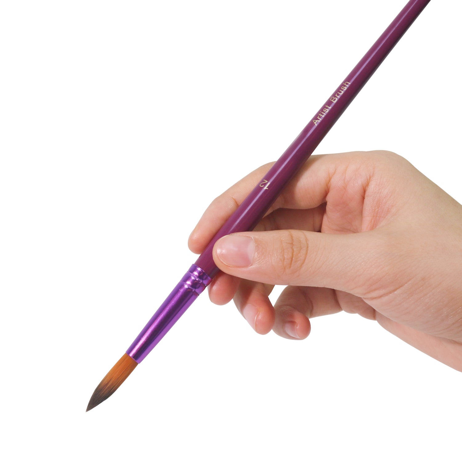 Premium Marker - Style Paint Brushes | 12 - Piece Set - BestPaintByNumbers - Paint by Numbers Custom Kit