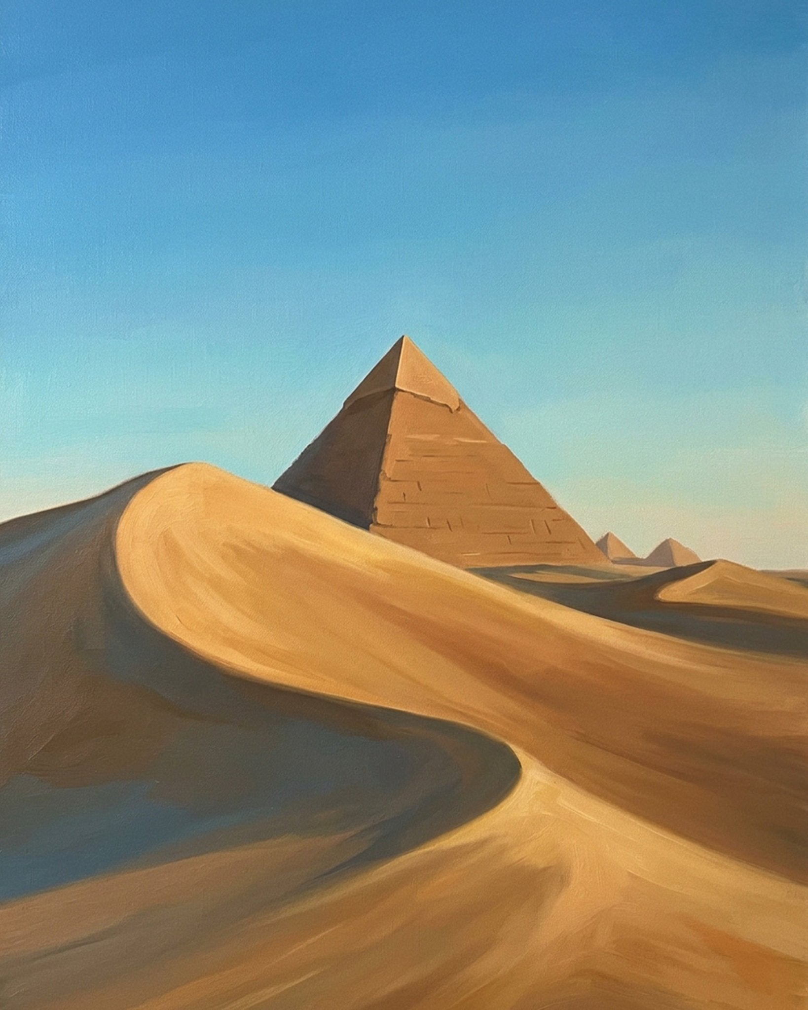 Pyramids in the Desert - Landscape - BestPaintByNumbers - Paint by Numbers Custom Kit