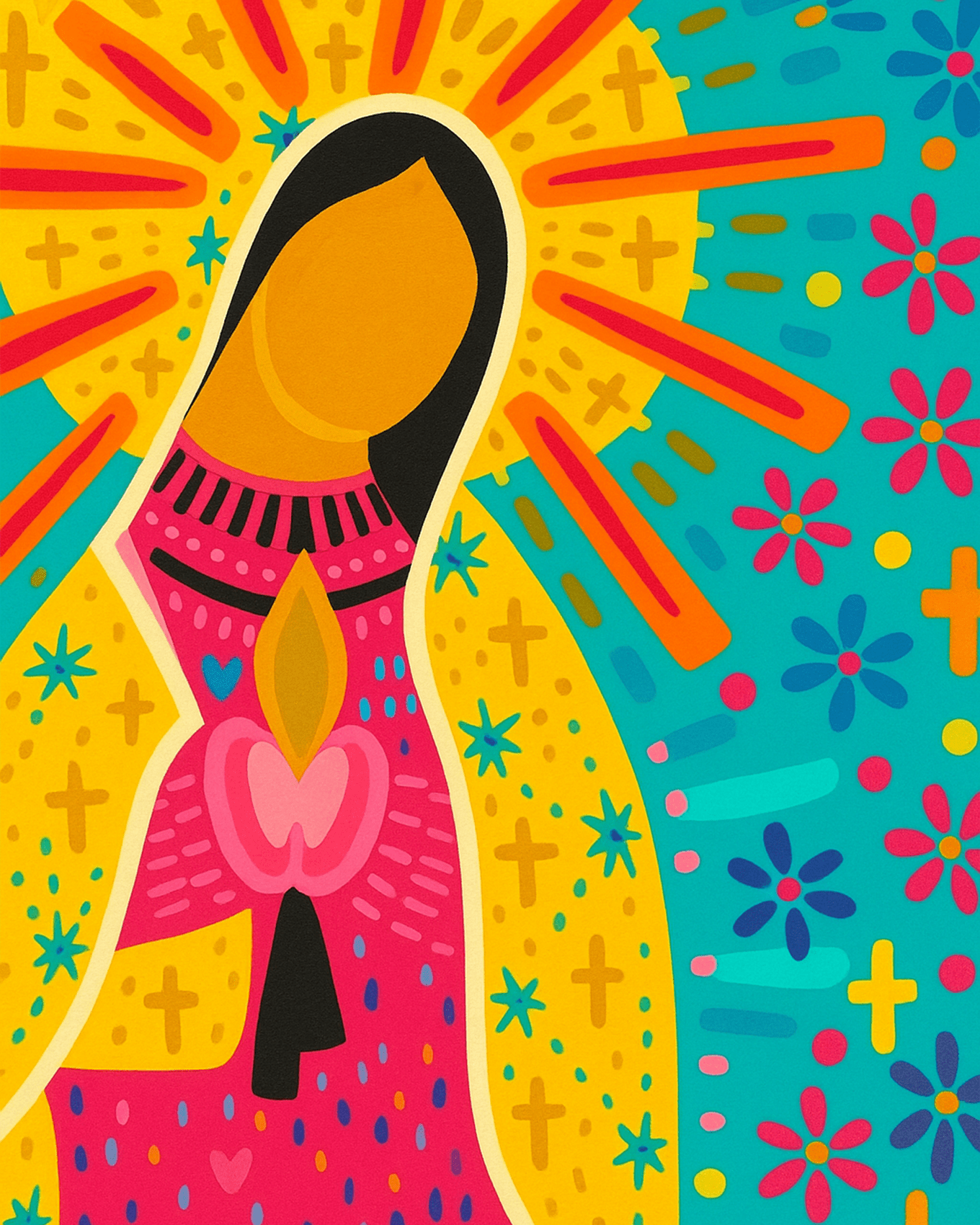 Radiant Mexican Icon - Mexico - BestPaintByNumbers - Paint by Numbers Custom Kit