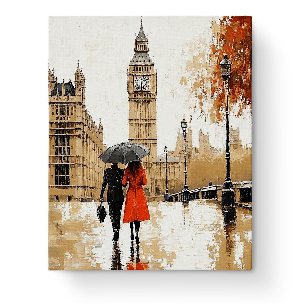 Rainy Day in London - places - BestPaintByNumbers - Paint by Numbers Custom Kit