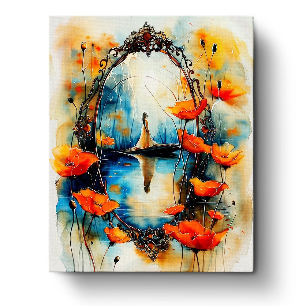 Reflection on Tranquil Waters - Bohemian Vibes - BestPaintByNumbers - Paint by Numbers Custom Kit