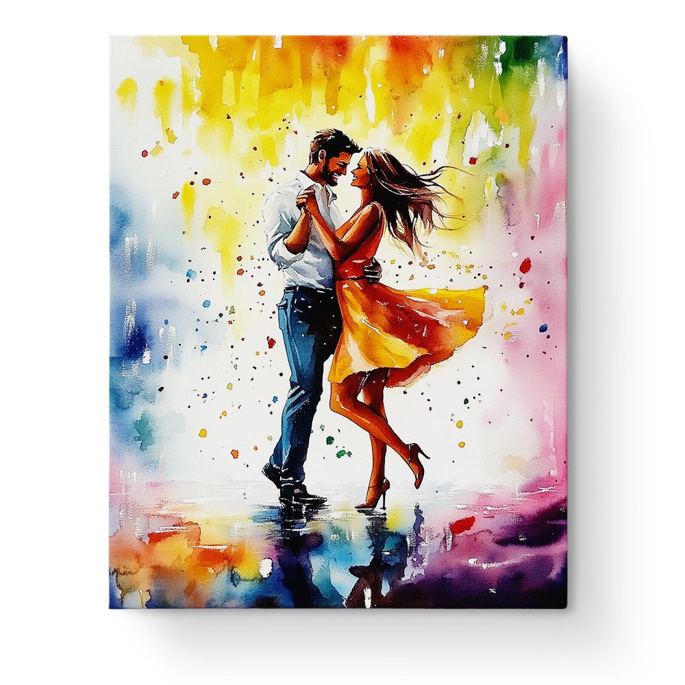 Romantic Dance Under Colors - Dance - BestPaintByNumbers - Paint by Numbers Custom Kit