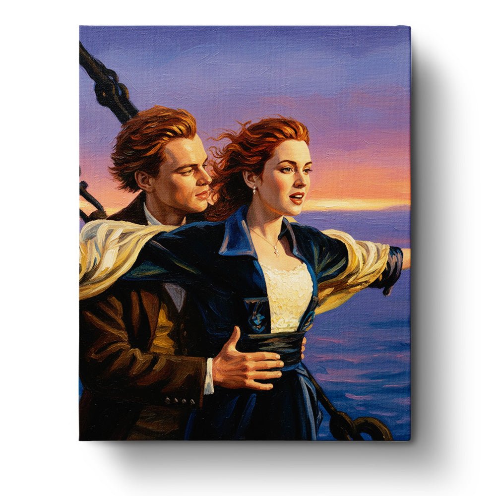 Romantic Ocean Moment - Movies - BestPaintByNumbers - Paint by Numbers Custom Kit