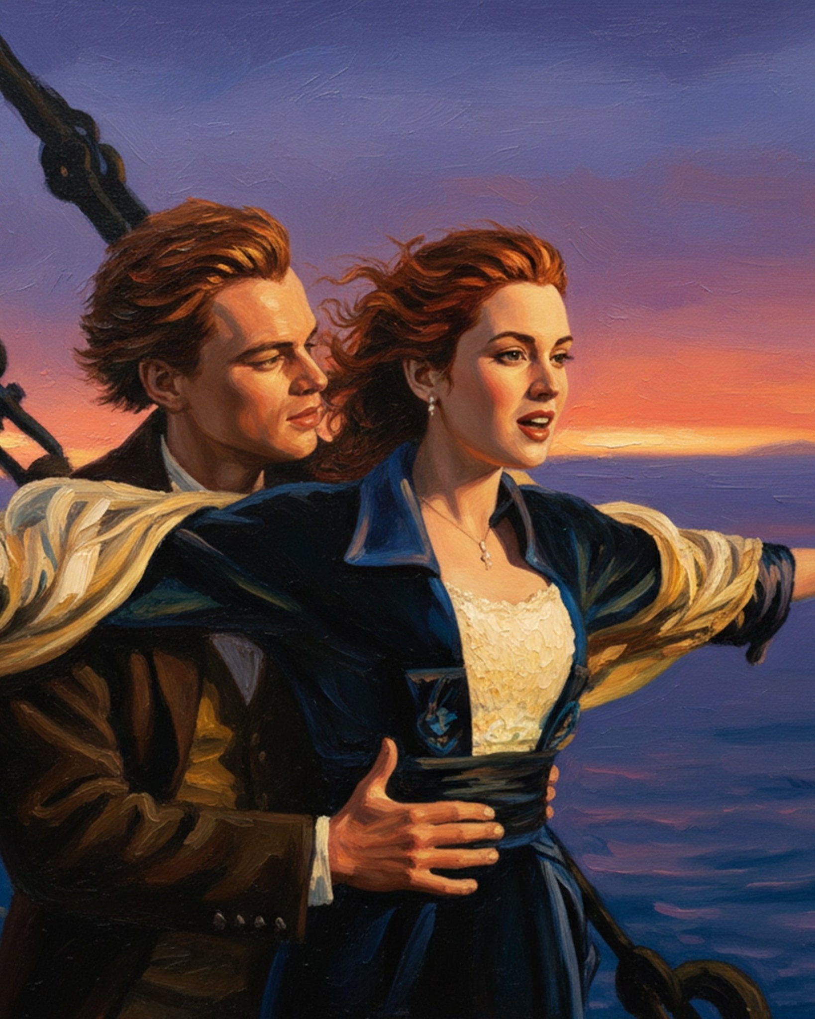 Romantic Ocean Moment - Movies - BestPaintByNumbers - Paint by Numbers Custom Kit