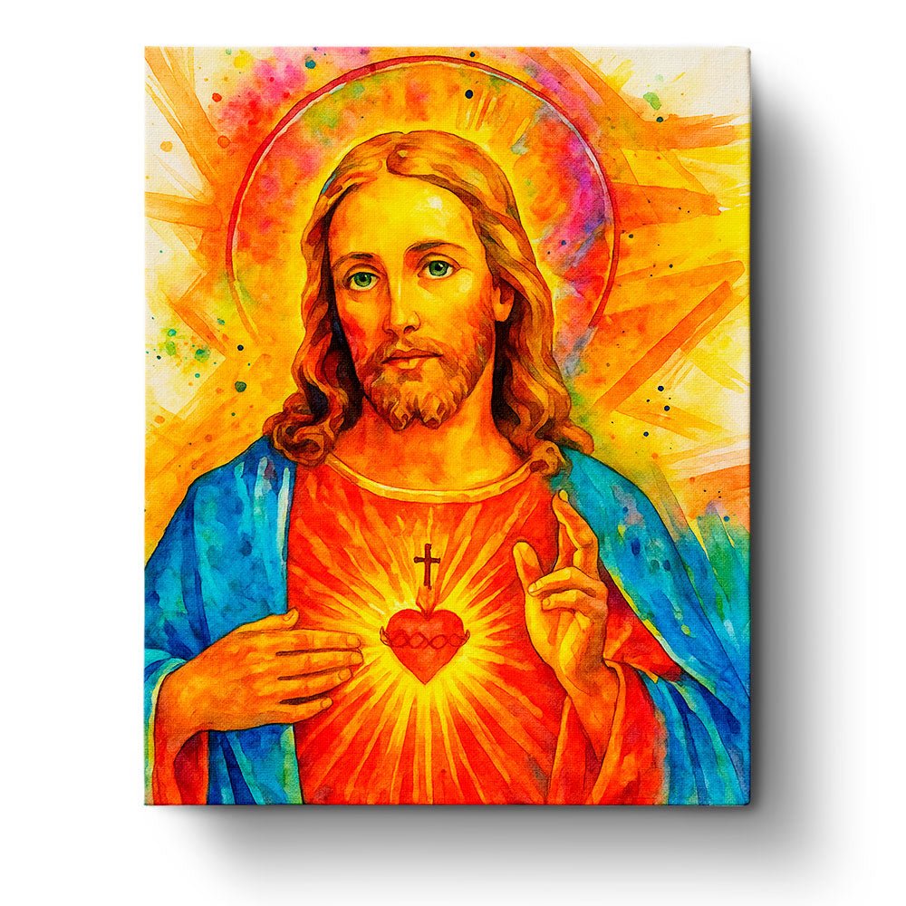 Sacred Heart of Jesus - Mexico - BestPaintByNumbers - Paint by Numbers Custom Kit
