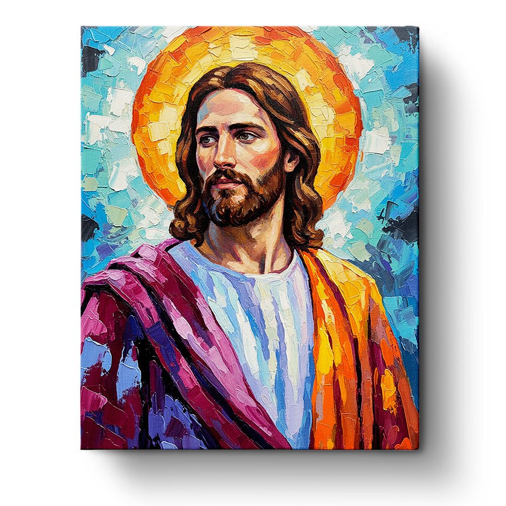 Sacred Portrait of Jesus - Mexico - BestPaintByNumbers - Paint by Numbers Custom Kit