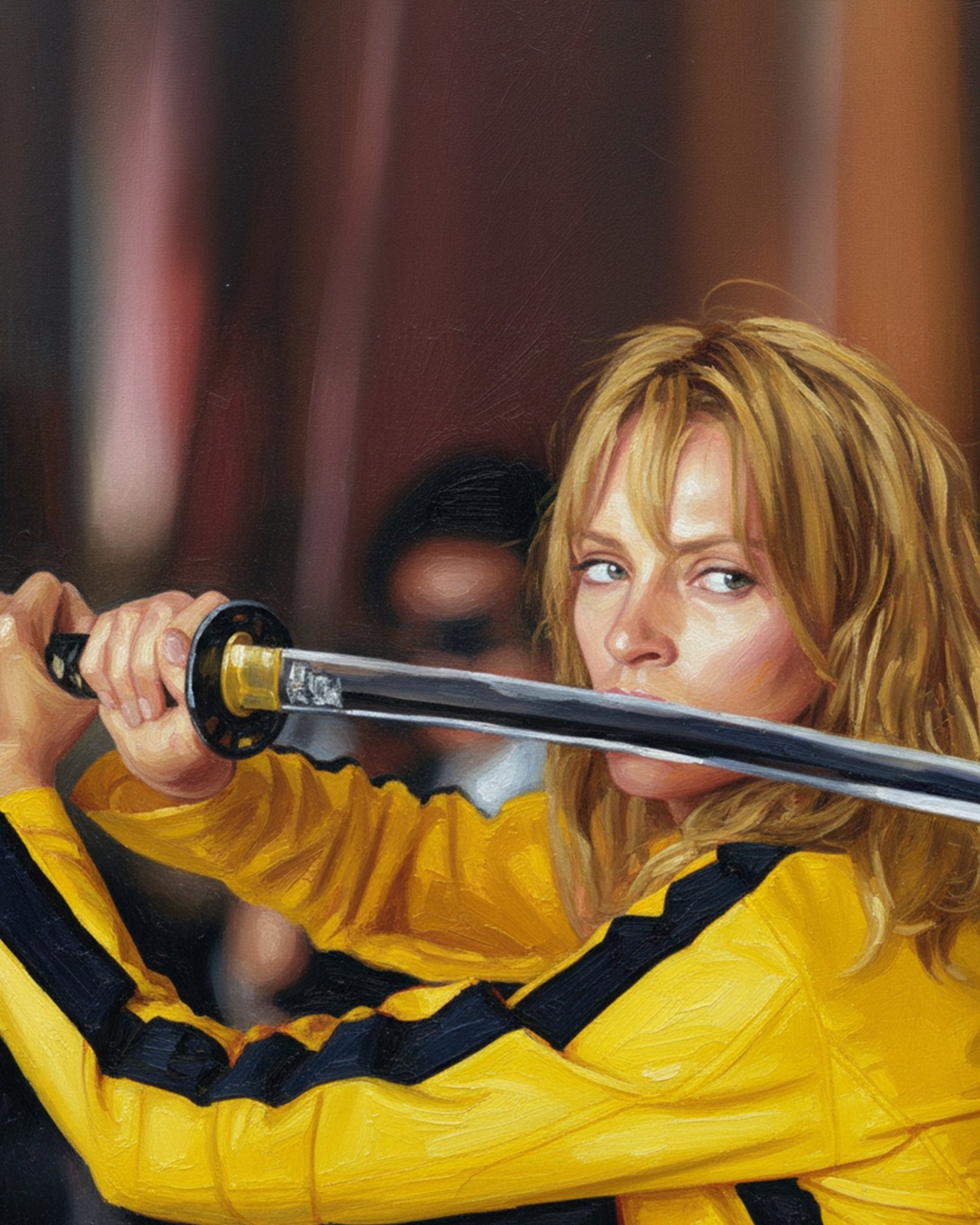 Samurai Warrior in Yellow - Movies - BestPaintByNumbers - Paint by Numbers Custom Kit