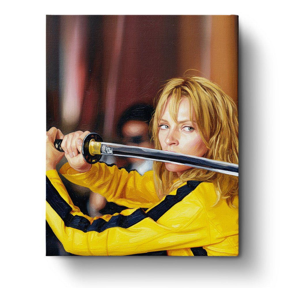 Samurai Warrior in Yellow - Movies - BestPaintByNumbers - Paint by Numbers Custom Kit