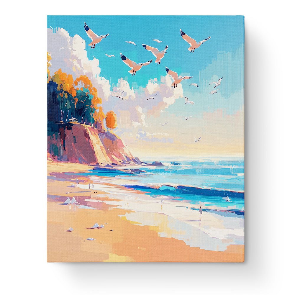 Seaside Harmony - Summer - BestPaintByNumbers - Paint by Numbers Custom Kit