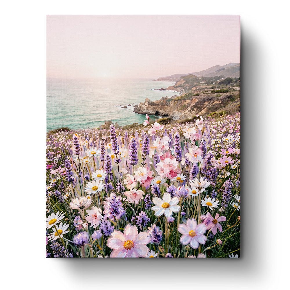 Seaside Lavender Bloom - Flowers - BestPaintByNumbers - Paint by Numbers Custom Kit