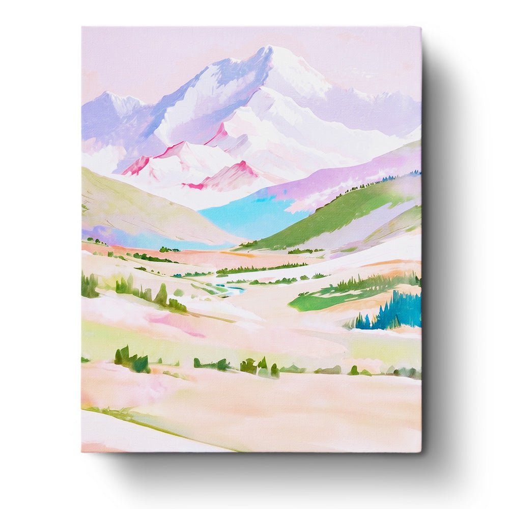 Serene Mountain Vista - Landscape - BestPaintByNumbers - Paint by Numbers Custom Kit