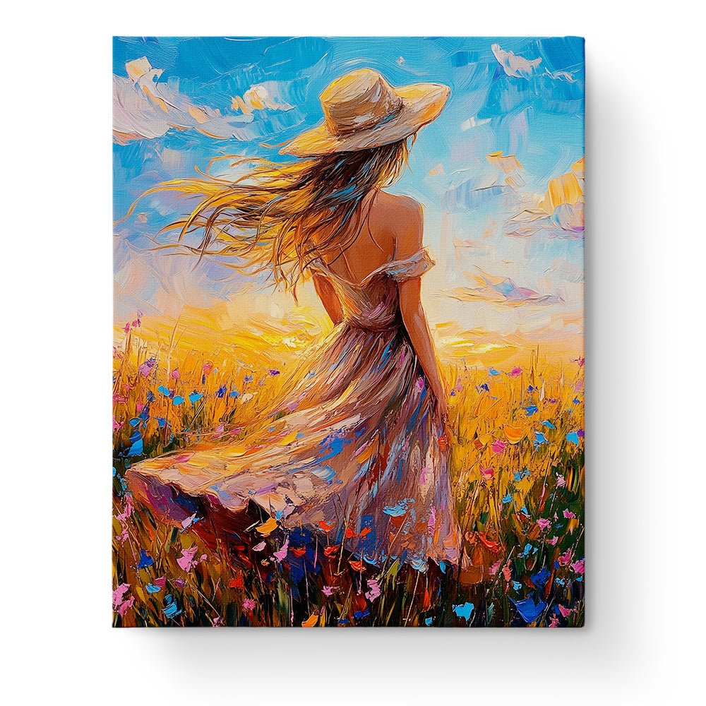 Serene Sunset Stroll - Impressionist - BestPaintByNumbers - Paint by Numbers Custom Kit