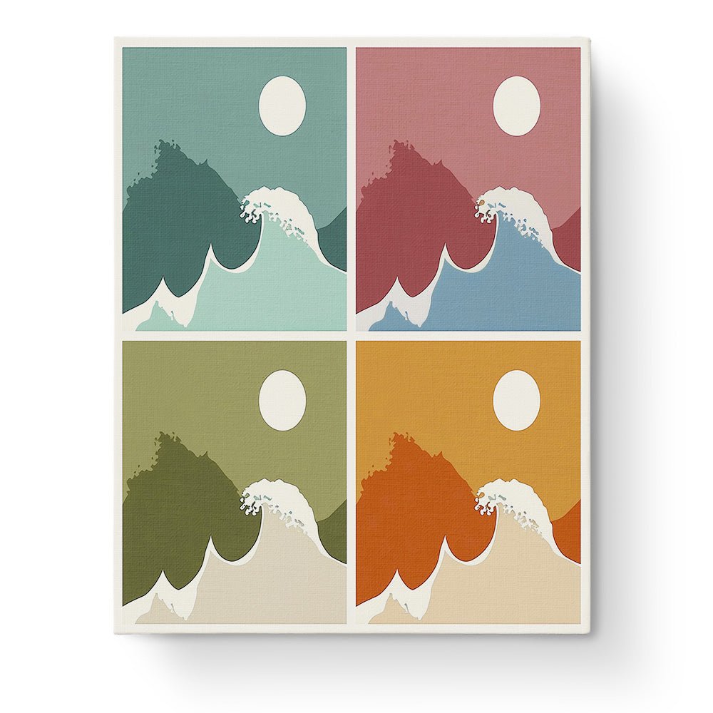 Serene Waves Series - Minimalistic - BestPaintByNumbers - Paint by Numbers Custom Kit