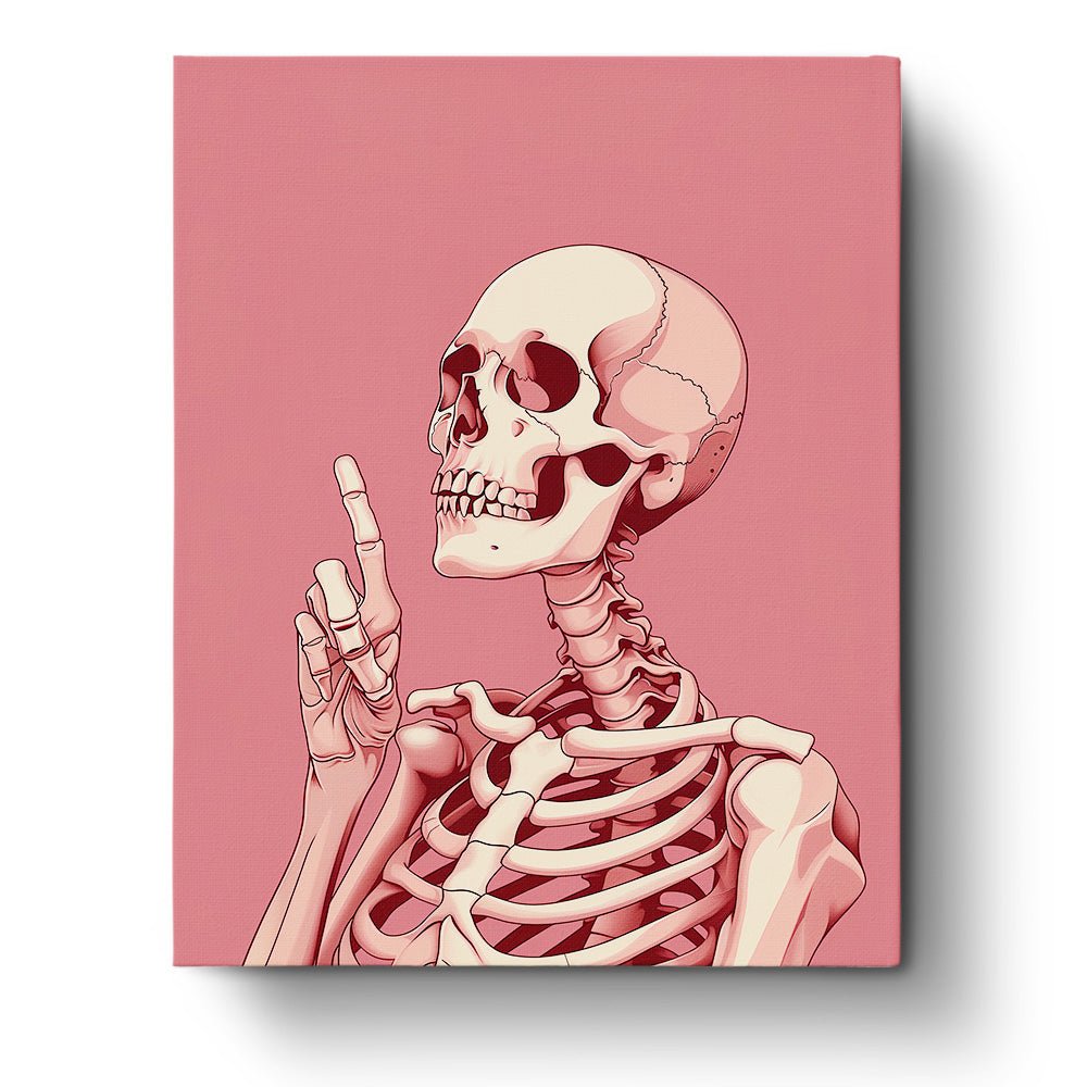 Skull King - Skeleton - BestPaintByNumbers - Paint by Numbers fixed Kit