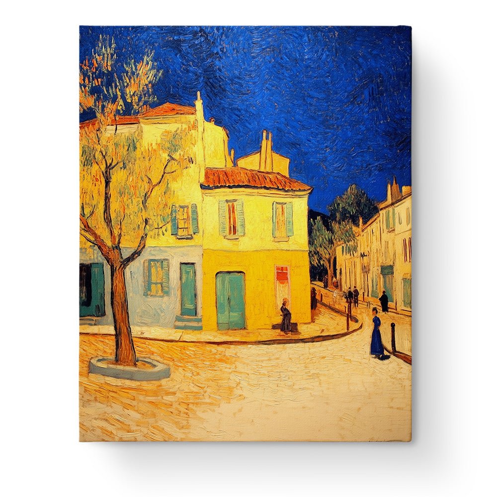 Starry Night Streets - painting - BestPaintByNumbers - Paint by Numbers Custom Kit