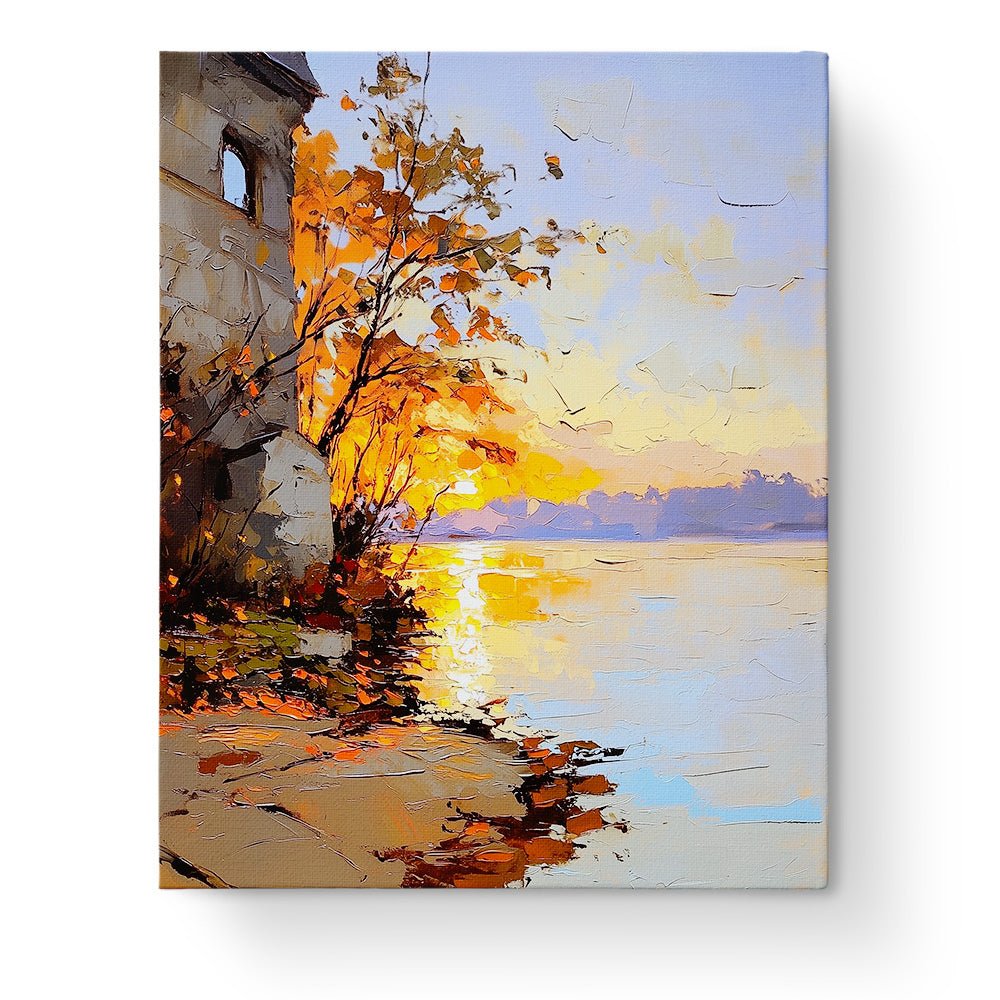 Sunset by the Lakeside - Impressionist - BestPaintByNumbers - Paint by Numbers Custom Kit