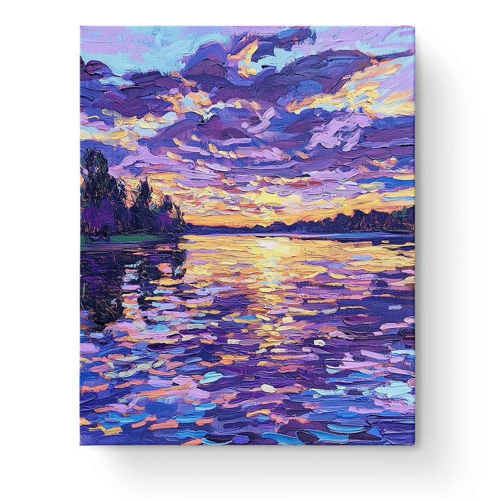 Sunset Reflections - Impressionist - BestPaintByNumbers - Paint by Numbers Custom Kit