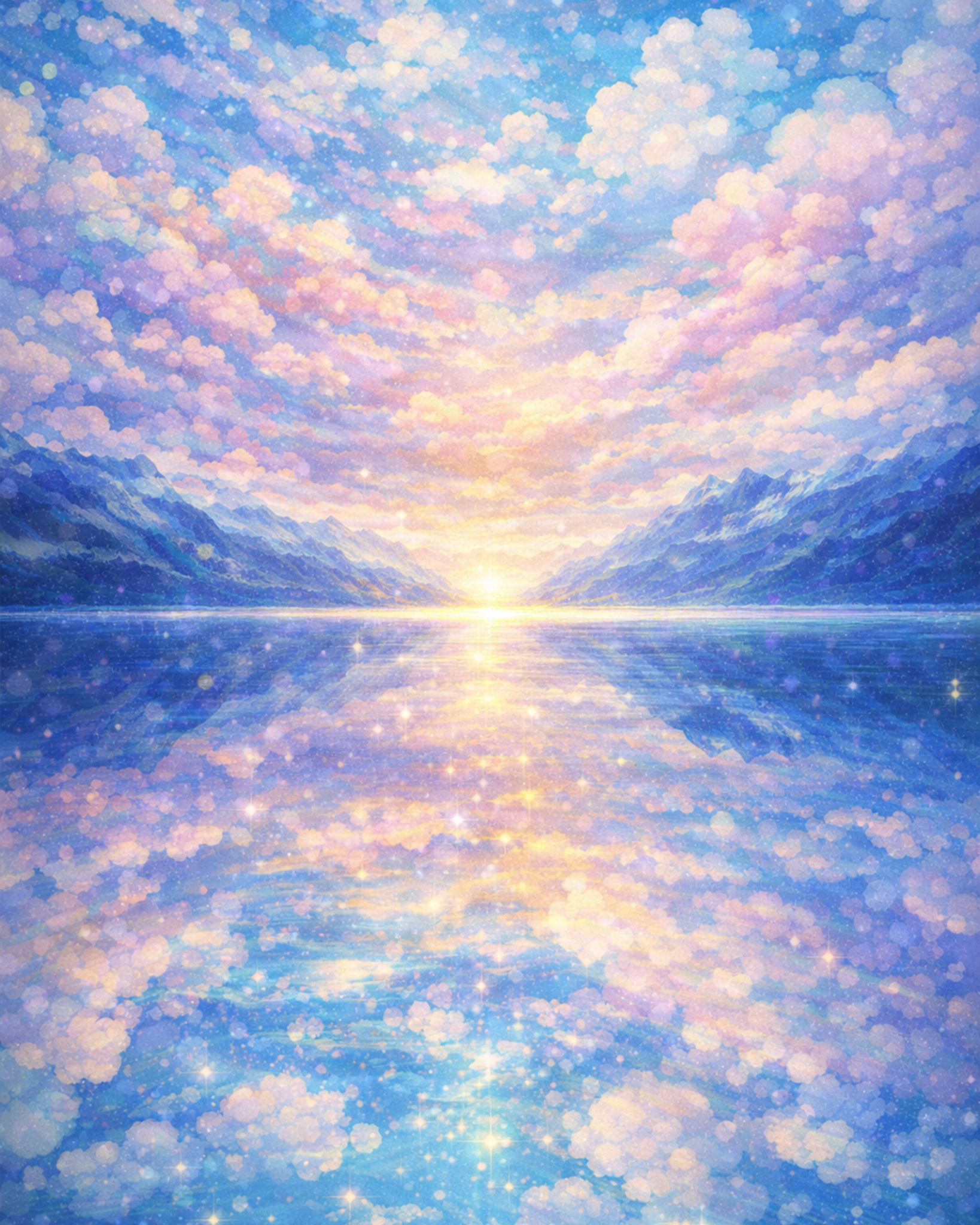 Sunset Reflections - Meditation - BestPaintByNumbers - Paint by Numbers Custom Kit