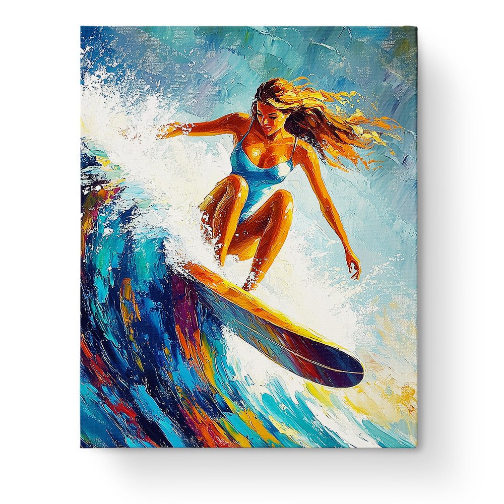 Surfing Adventure - Summer - BestPaintByNumbers - Paint by Numbers Custom Kit