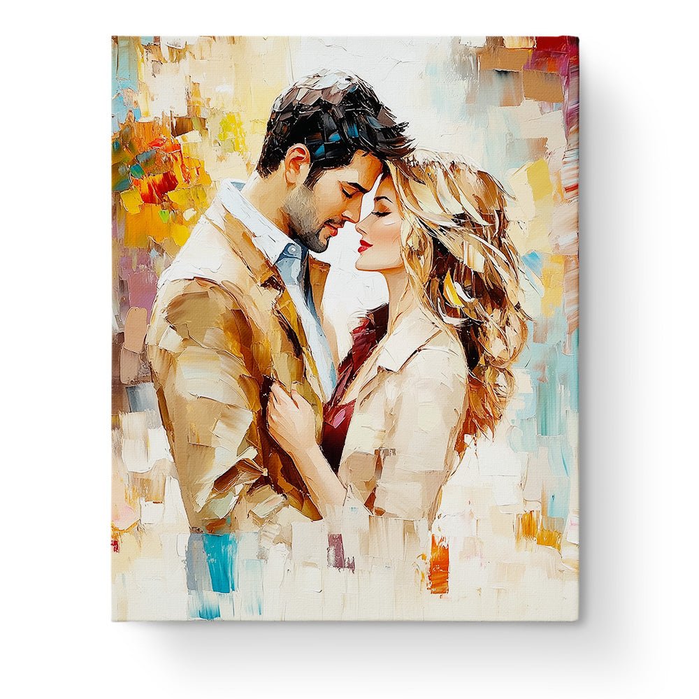 Tender Embrace - Romance - BestPaintByNumbers - Paint by Numbers Custom Kit