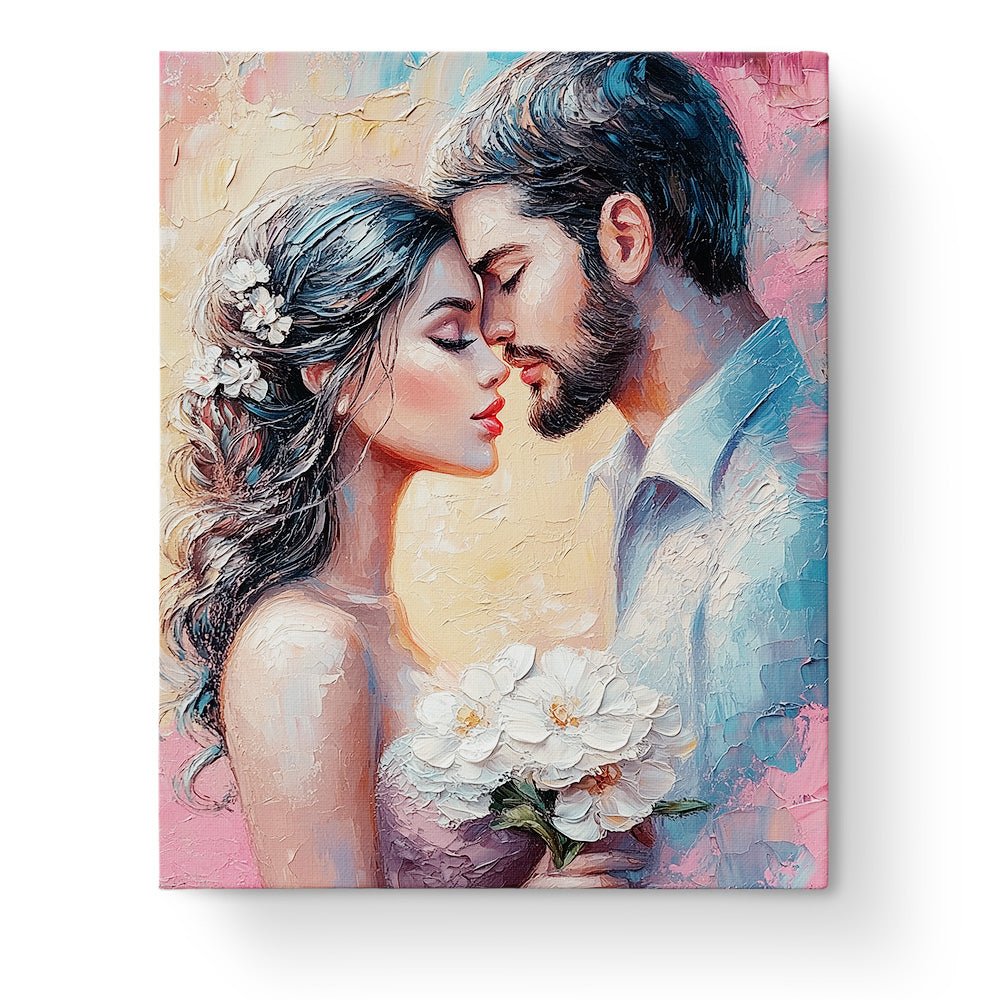 Tender Embrace - Romance - BestPaintByNumbers - Paint by Numbers Custom Kit
