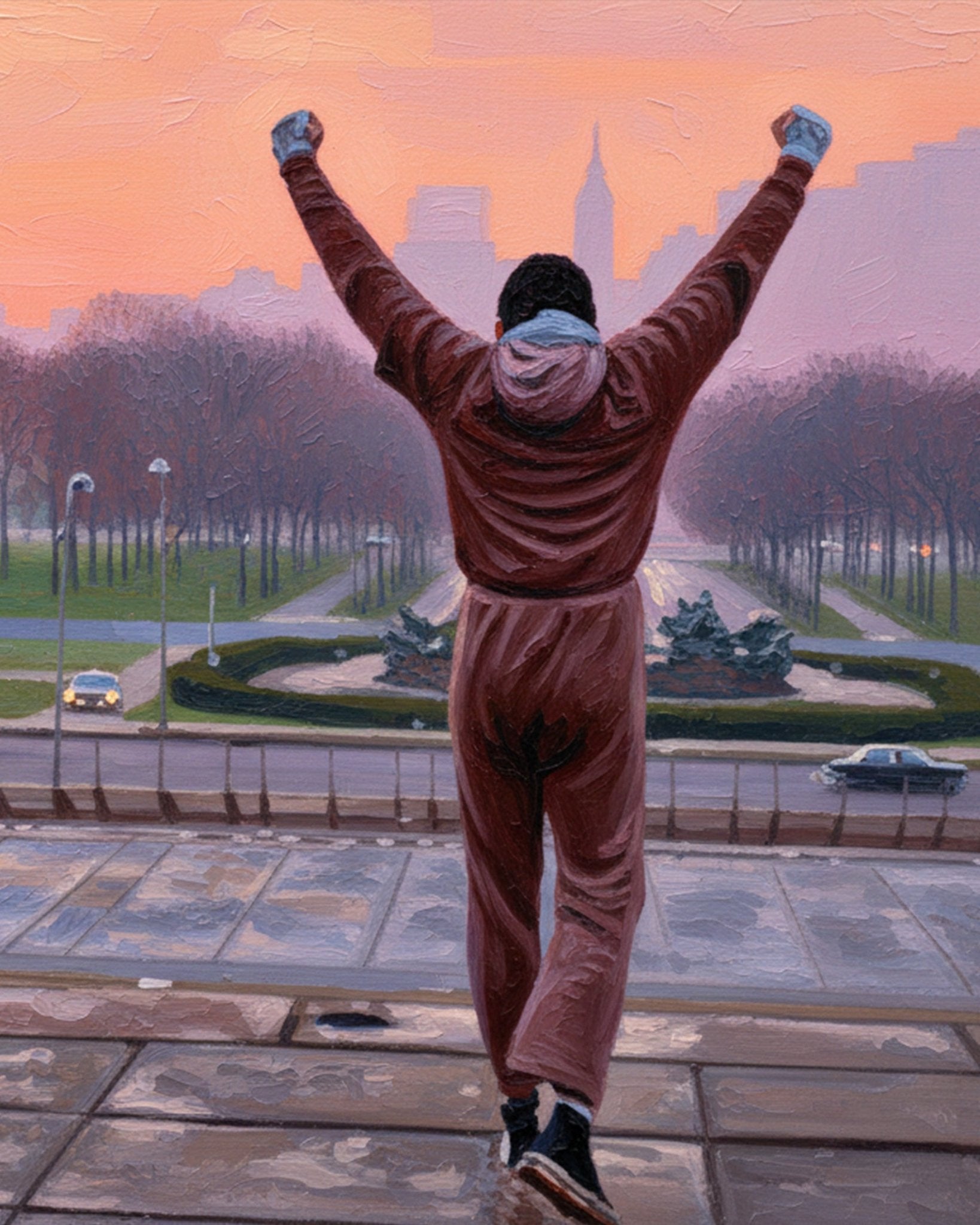 Triumphant Steps Scene - Movies - BestPaintByNumbers - Paint by Numbers Custom Kit