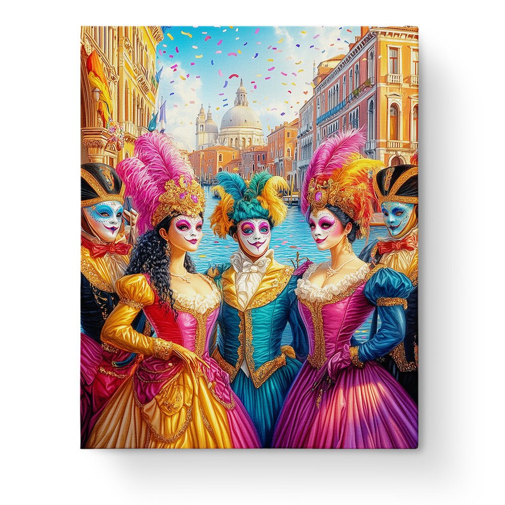 Venetian Masquerade Magic - Festival of the world - BestPaintByNumbers - Paint by Numbers Custom Kit