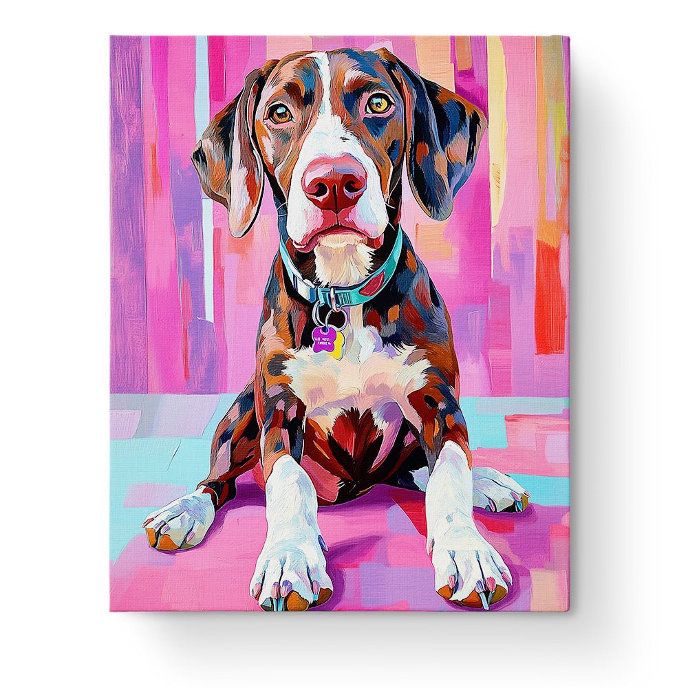 Vibrant Canine Portrait - Dogs - BestPaintByNumbers - Paint by Numbers Custom Kit