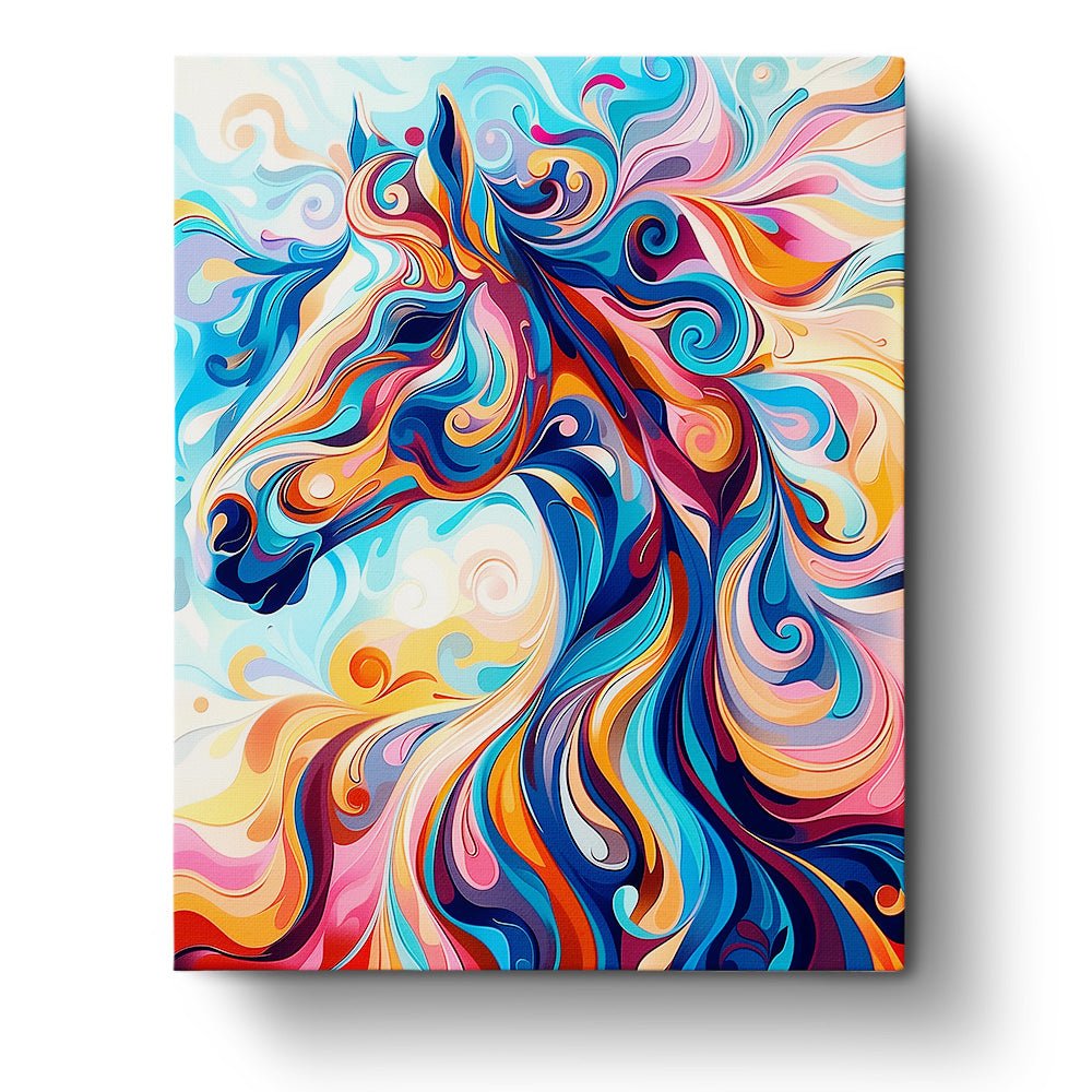 Vibrant Horse Dream - Abstract Animals - BestPaintByNumbers - Paint by Numbers Custom Kit