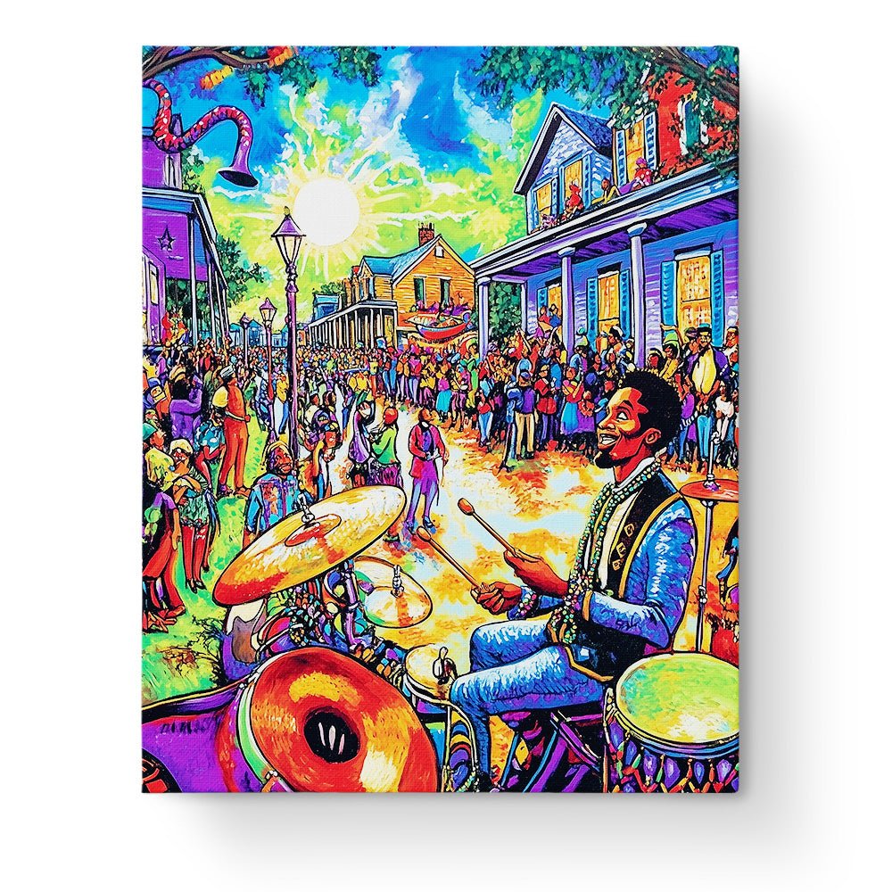 Vibrant Street Festival - Festival of the world - BestPaintByNumbers - Paint by Numbers Custom Kit