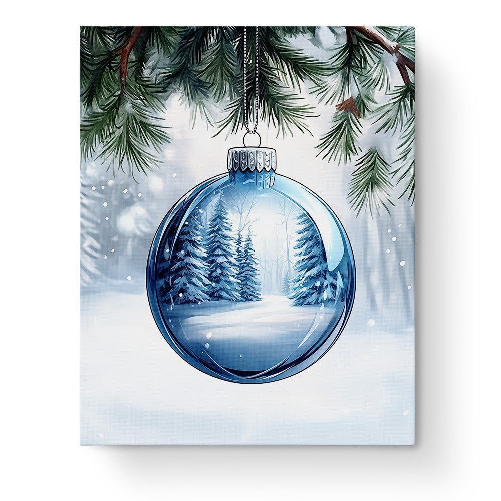 Winter Wonderland Ornament - Christmas - BestPaintByNumbers - Paint by Numbers Custom Kit