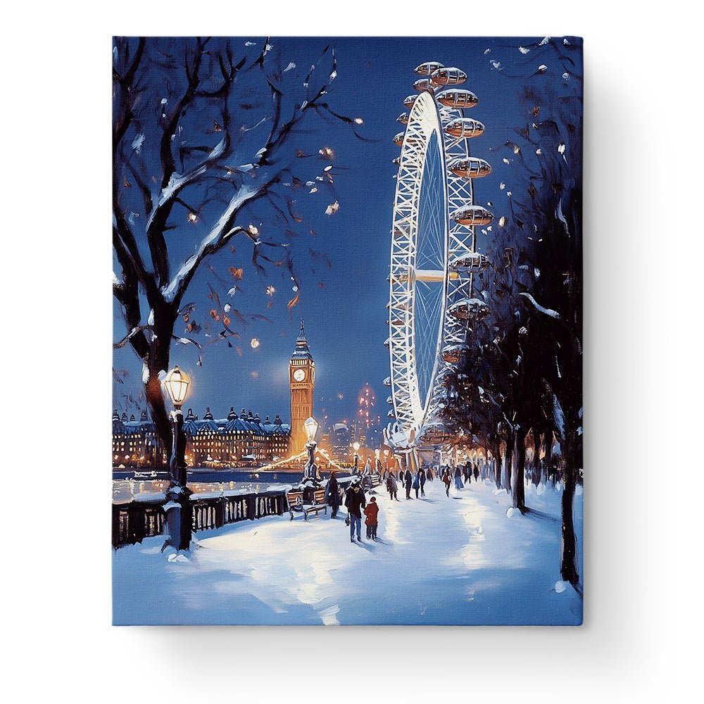 Winter Wonderland Wheel - Christmas - BestPaintByNumbers - Paint by Numbers Custom Kit