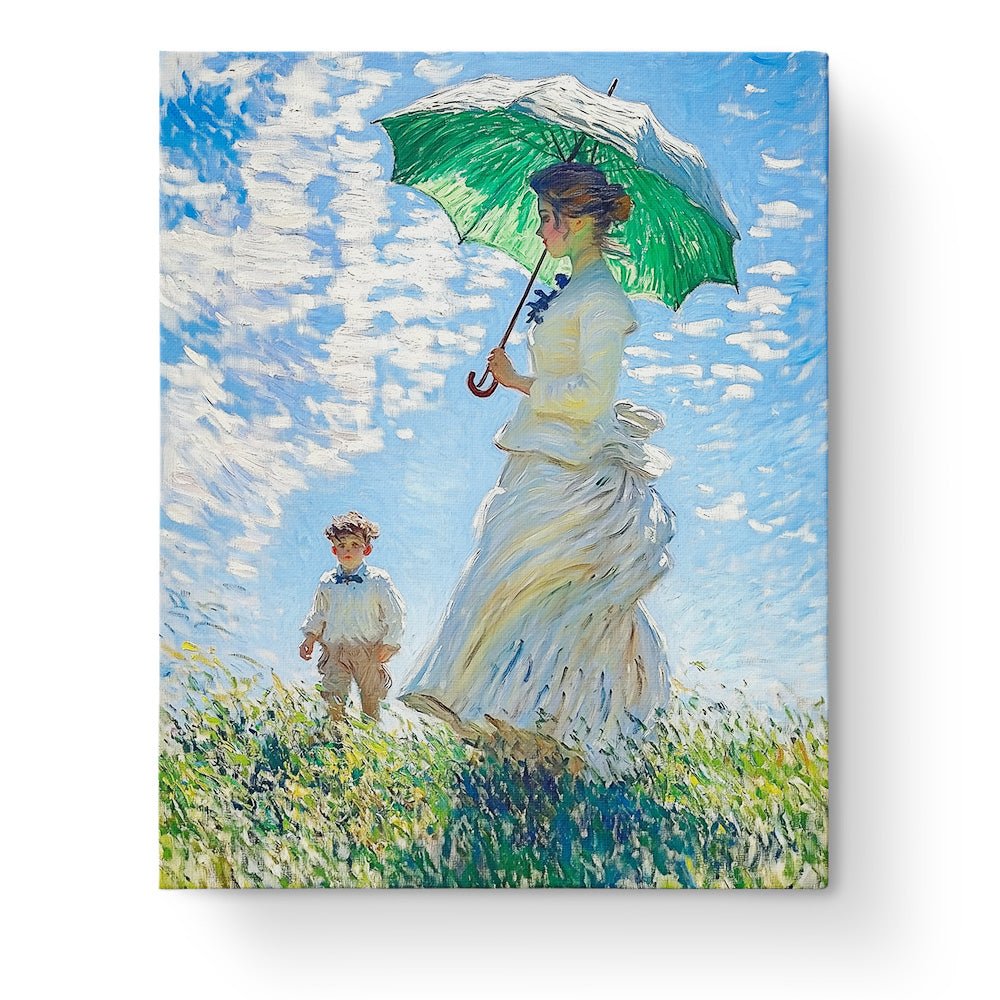 Woman with a Parasol - Impressionist - BestPaintByNumbers - Paint by Numbers Custom Kit