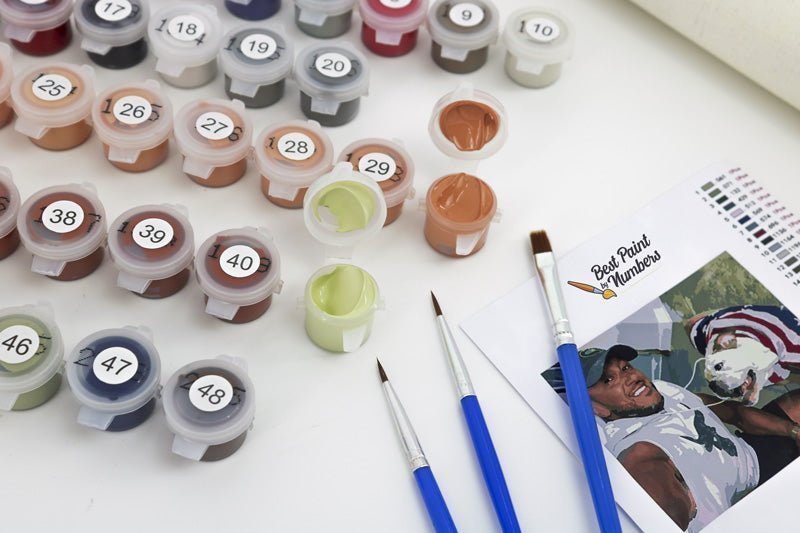 Personalized Paint by Number Portrait Kit- online Basic