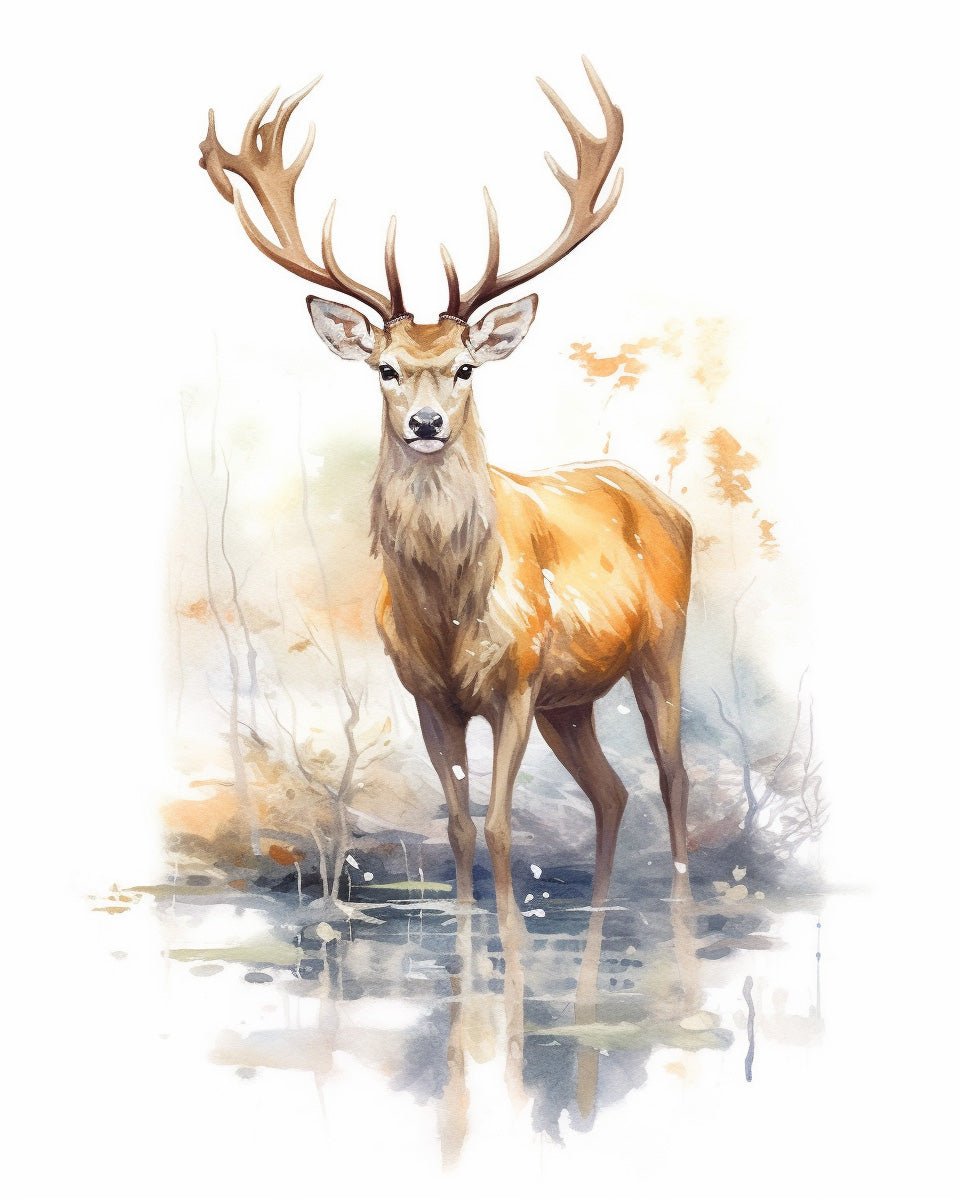 Deer - Paint by Number Kit - BestPaintByNumbers - Paint by Numbers Custom Kit