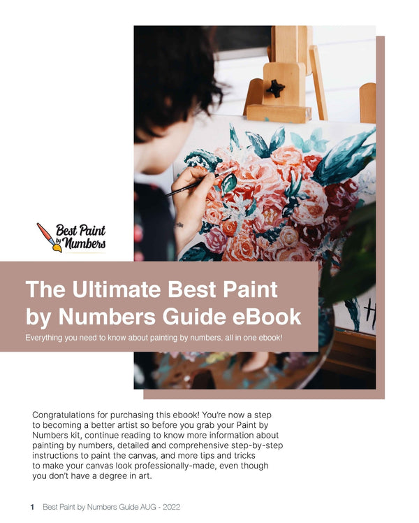 Ebook V2 2022 - Painting Knowledge Guide (Informations) - BestPaintByNumbers - Paint by Numbers Custom Kit
